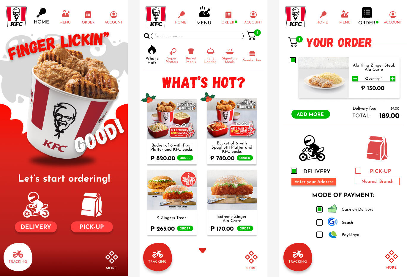 KFC app (redesign)